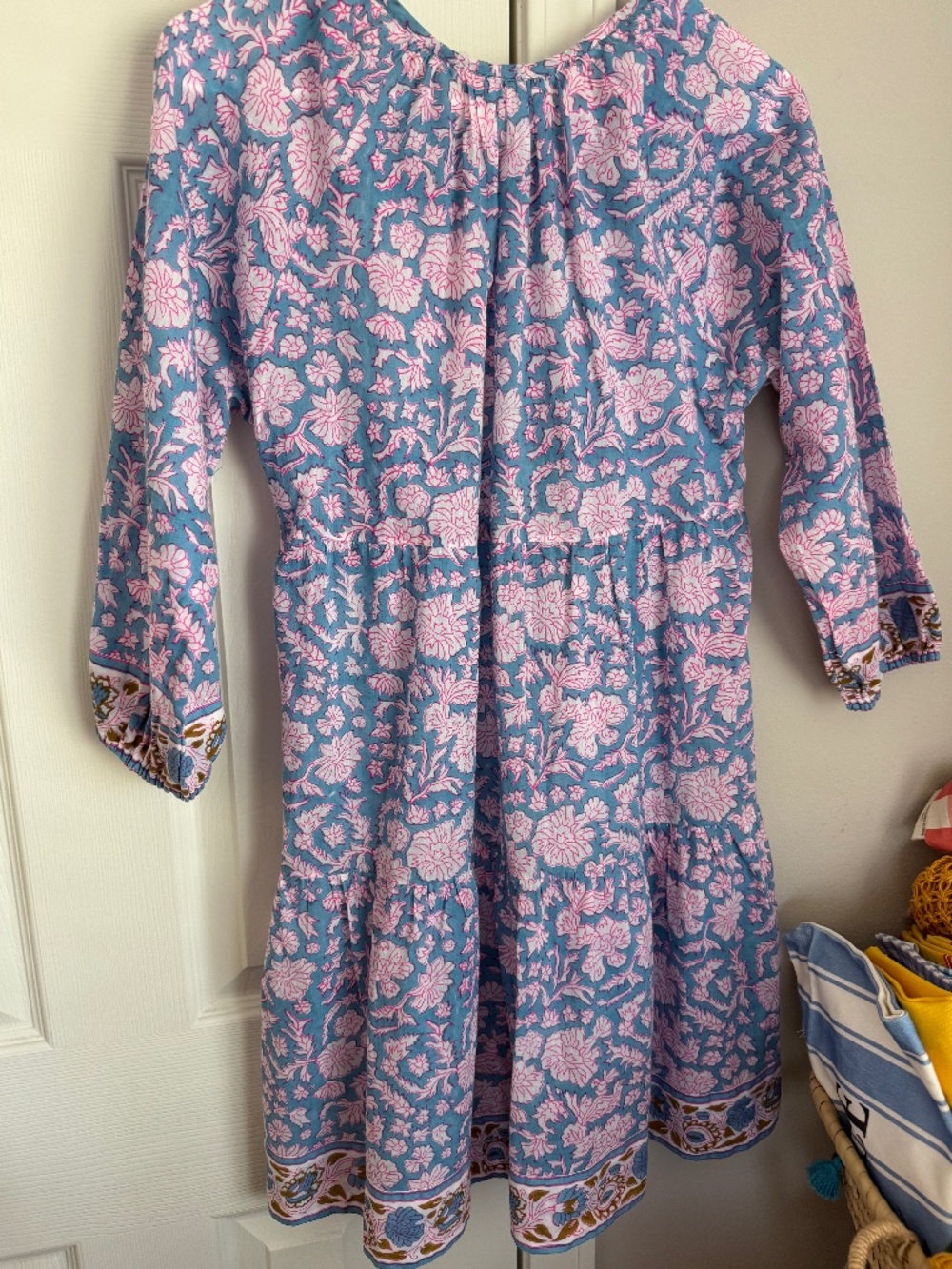 NWT, SZ BLOCKPRINTS, HAND PRINTED, PRIYA DRESS - Picture 6 of 14